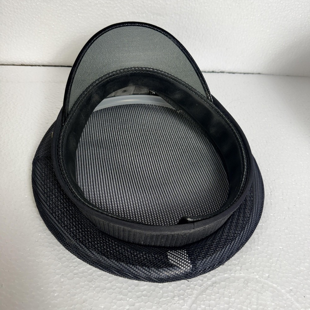 Mesh Mariner Hat Cap Fitted Mens One Size Black Breathable Uniform Workwear - Picture 7 of 9